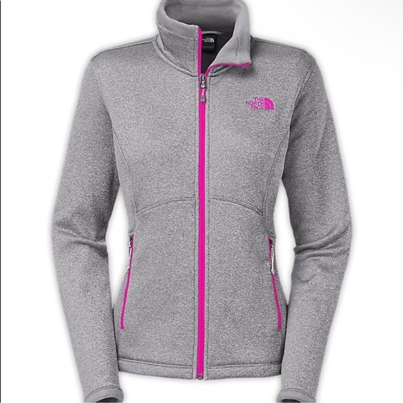 The North Face Agave Fleece Zip Up Gray Jacket - Picture 1 of 6